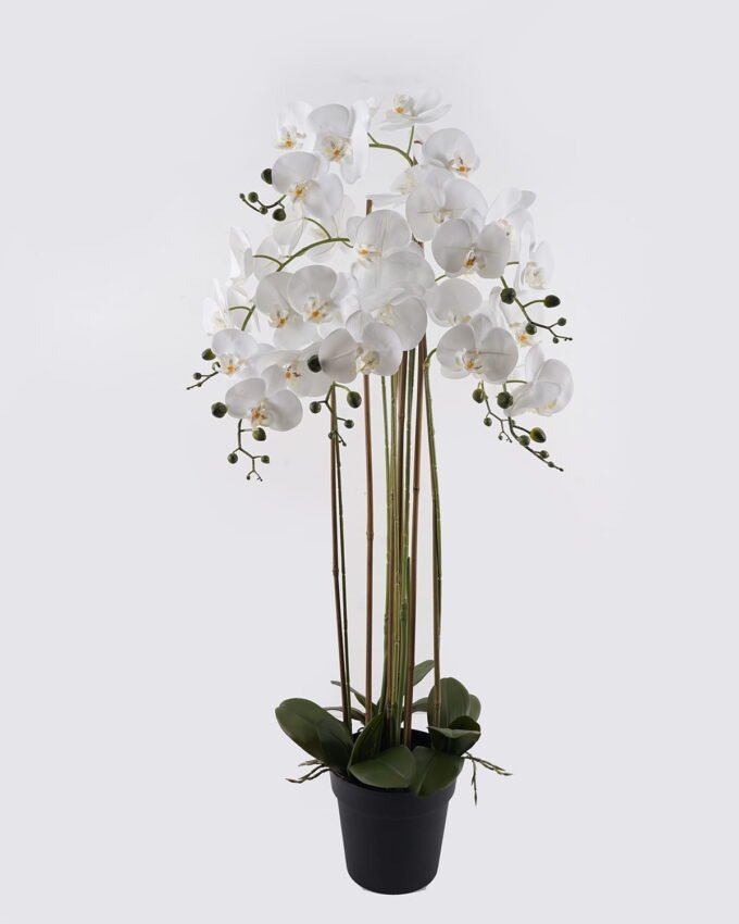Artificial Flower 66*66*114cm Phalaenopsis *7 in PP pot GS-76324003CT 2025Mar YeahFlower is one of Chinese leading OEM manufacturers and exporters , supplying the silk flowers, wholesale artificial trees