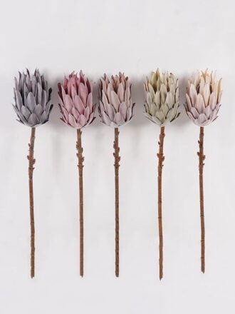 Artificial Flower 11*11*53cm Protea cynaroides Single Stem GS-77124007-G1 2025Mar 3,000+ sqm showroom with thousands of artificial flowers, plants & trees ready for global sourcing.