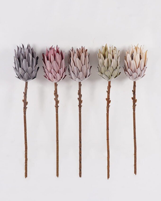 Artificial Flower Protea cynaroides Single Stem GS-77124007 Artificial Flower 11*11*53cm Protea cynaroides Single Stem GS-77124007 2025Mar YeahFlower is one of Chinese leading OEM manufacturers and exporters , supplying the silk flowers, wholesale artificial trees