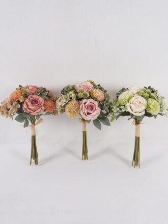 Artificial Flower 22*22*38cm Rose Compositae Hydrangea *16 bundle GS-61524077 2025Mar 3,000+ sqm showroom with thousands of artificial flowers, plants & trees ready for global sourcing.