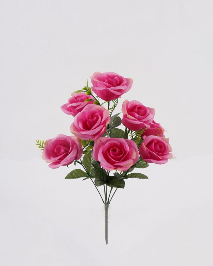 Artificial Flower 28*28*45cm Rose *8 bush GS-77025003DUP 2025Mar 3,000+ sqm showroom with thousands of artificial flowers, plants & trees ready for global sourcing.
