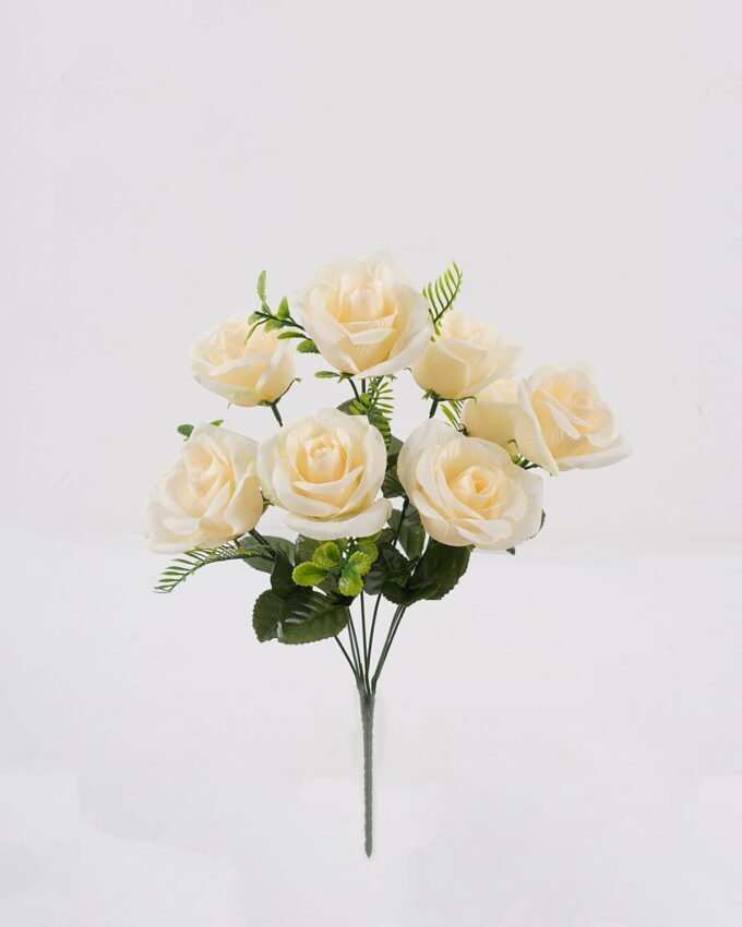 Artificial Flower 28*28*45cm Rose *8 bush GS-77025003DUP 2025Mar 3,000+ sqm showroom with thousands of artificial flowers, plants & trees ready for global sourcing.