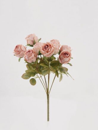 Artificial Flower 25*25*46cm Rose *9 bush GS-41624007-O1 2025Mar 3,000+ sqm showroom with thousands of artificial flowers, plants & trees ready for global sourcing.