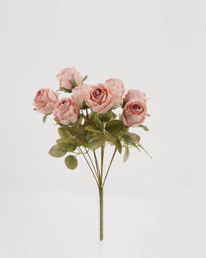 Artificial Flower 25*25*46cm Rose *9 bush GS-41624007-P1 2025Mar 3,000+ sqm showroom with thousands of artificial flowers, plants & trees ready for global sourcing.