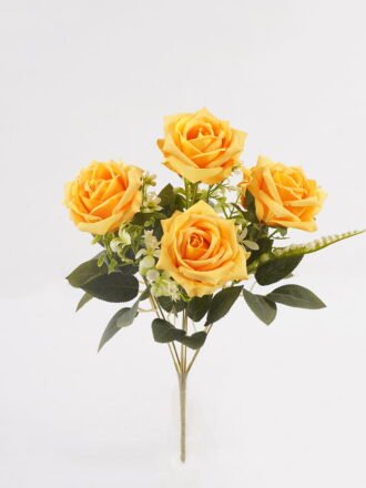 Artificial Flower 26*39CM Rose Bush*7 GS-55319006 2025Mar 3,000+ sqm showroom with thousands of artificial flowers, plants & trees ready for global sourcing.