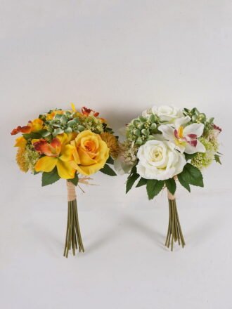 Artificial Flower 22*22*38cm Rose Orchid *16 bundle GS-61524076-Y1 2025Mar 3,000+ sqm showroom with thousands of artificial flowers, plants & trees ready for global sourcing.