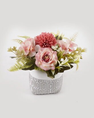 Artificial Flower 20*20*19cm Rose hydrangea in cement pot GS-03323050 2025Mar YeahFlower is one of Chinese leading OEM manufacturers and exporters , supplying the silk flowers, wholesale artificial trees
