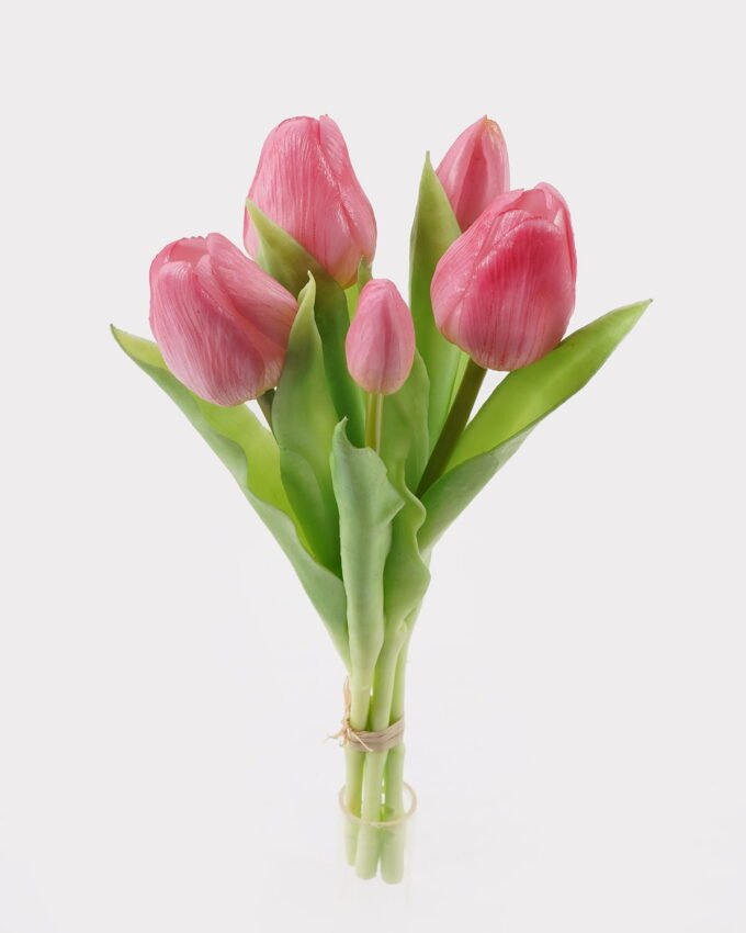 Artificial Flower 14*14*31cm Tulip *5 bundle GS-24523021R-O1 2025Mar YeahFlower is one of Chinese leading OEM manufacturers and exporters , supplying the silk flowers, wholesale artificial trees