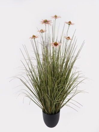 Artificial Grass 40*40*59cm  Chrysanthemum grass *5 in PP pot GS-45723013-294 2025Mar 3,000+ sqm showroom with thousands of artificial flowers, plants & trees ready for global sourcing.