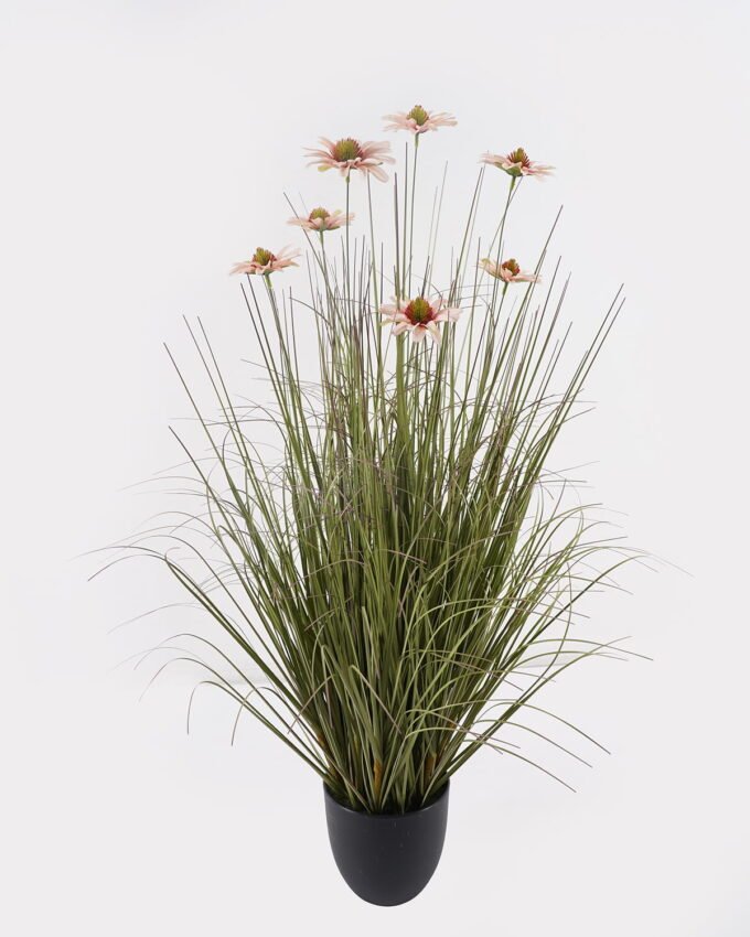 Artificial Grass 55*55*86cm  Chrysanthemum grass *7 in PP pot GS-45723014-294 2025Mar YeahFlower is one of Chinese leading OEM manufacturers and exporters , supplying the silk flowers, wholesale artificial trees