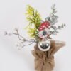 Artificial Plant 13*8*26cm Christmas ball GS-33524001KIK 2025Mar YeahFlower is one of Chinese leading OEM manufacturers and exporters , supplying the silk flowers, wholesale artificial trees