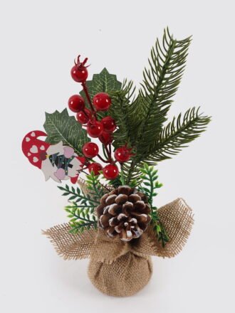 Artificial Plant 13*8*26cm Christmas ball GS-33524001KIK 2025Mar 3,000+ sqm showroom with thousands of artificial flowers, plants & trees ready for global sourcing.