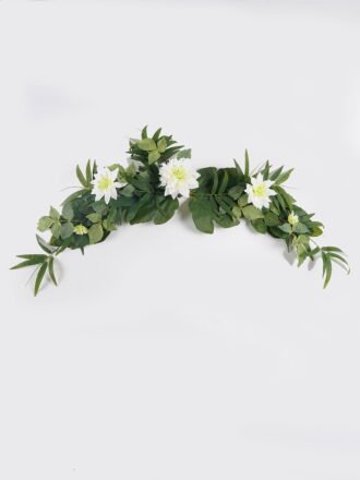 Artificial Plant 60*60cm Dahlia wreath GS-71225006 2025Mar 3,000+ sqm showroom with thousands of artificial flowers, plants & trees ready for global sourcing.