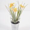 Artificial Table Plants 6*6*19cm Daffodil in Metal pot GS-41324069KIK 2025Mar YeahFlower is one of Chinese leading OEM manufacturers and exporters , supplying the silk flowers, wholesale artificial trees
