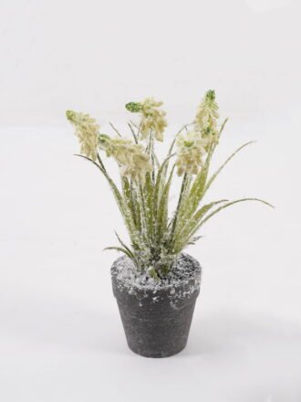 Artificial Table Plants 8*8*16cm Hyacinth in Glass ware GS-41324063KIK 2025Mar 3,000+ sqm showroom with thousands of artificial flowers, plants & trees ready for global sourcing.