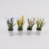 Artificial Table Plants 14*14*18cm Hyacinth  in metal pot GS-41324050 2025Mar YeahFlower is one of Chinese leading OEM manufacturers and exporters , supplying the silk flowers, wholesale artificial trees