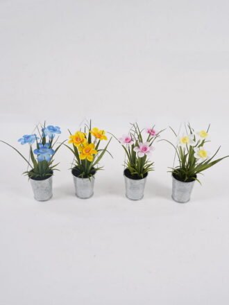 Artificial Table Plants 14*14*18cm Hyacinth  in metal pot GS-41324050 2025Mar 3,000+ sqm showroom with thousands of artificial flowers, plants & trees ready for global sourcing.