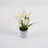 Artificial Table Plants 14*14*18cm daffodil in metal pot GS-41324048 2025Mar YeahFlower is one of Chinese leading OEM manufacturers and exporters , supplying the silk flowers, wholesale artificial trees