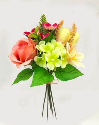 Artificial Flower 32cm Rose lily hydrangea tulip *5 bundle GS-61525009 2025May YeahFlower is one of Chinese leading OEM manufacturers and exporters , supplying the silk flowers, wholesale artificial trees