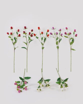 Artificial Flower 15*15*55cm Globe amaranth *5 single stem GS-63625001 2025May YeahFlower is one of Chinese leading OEM manufacturers and exporters , supplying the silk flowers, wholesale artificial trees