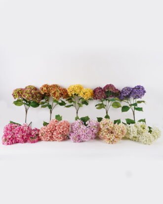 Artificial Flower 32*32*52cm Hydrangea *5 bush GS-62425003 2025May YeahFlower is one of Chinese leading OEM manufacturers and exporters , supplying the silk flowers, wholesale artificial trees
