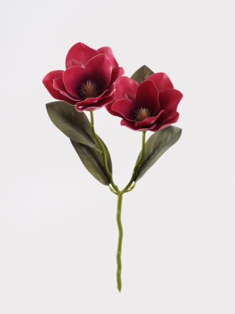 Artificial Flower 18*18*41cm Magnolia *2 single stem GS-64925007-P5 2025Jun 3,000+ sqm showroom with thousands of artificial flowers, plants & trees ready for global sourcing.