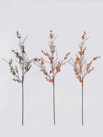 Artificial Flower 19*19*87cm Sea buckthorn berry  single stem GS-63625010-R1 2025May 3,000+ sqm showroom with thousands of artificial flowers, plants & trees ready for global sourcing.
