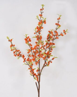 Artificial Flower 19*19*80cm Sea buckthorn berry  single stem GS-63625011 2025May YeahFlower is one of Chinese leading OEM manufacturers and exporters , supplying the silk flowers, wholesale artificial trees
