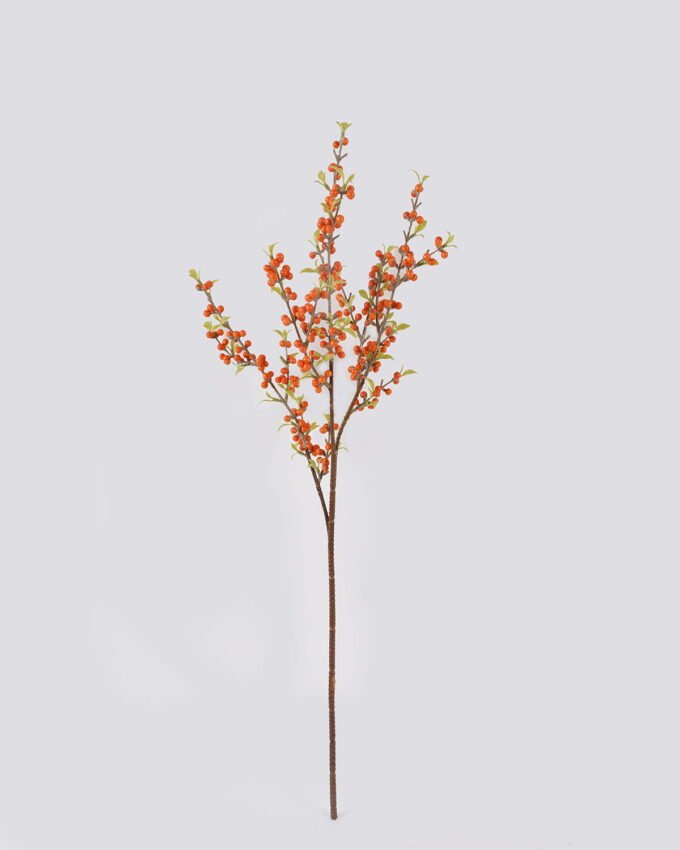 Artificial Flower 19*19*80cm Sea buckthorn berry  single stem GS-63625011 2025May YeahFlower is one of Chinese leading OEM manufacturers and exporters , supplying the silk flowers, wholesale artificial trees