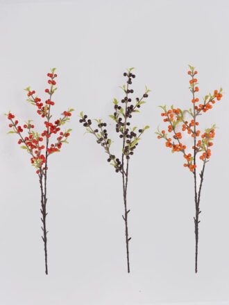 Artificial Flower 12*12*49cm Sea buckthorn berry single stem GS-63625012-K1 2025May 3,000+ sqm showroom with thousands of artificial flowers, plants & trees ready for global sourcing.