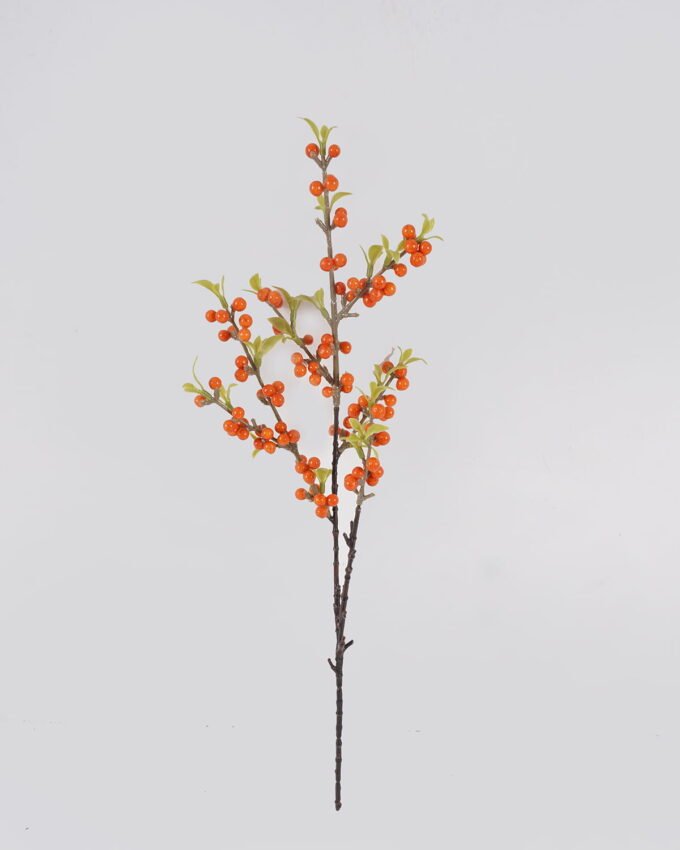 Artificial Flower 12*12*49cm Sea buckthorn berry  single stem GS-63625012 2025May YeahFlower is one of Chinese leading OEM manufacturers and exporters , supplying the silk flowers, wholesale artificial trees