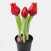 Artificial Flower 9*9*20cm Tulip *3 in PP pot GS-24525001-R1 2025May YeahFlower is one of Chinese leading OEM manufacturers and exporters , supplying the silk flowers, wholesale artificial trees