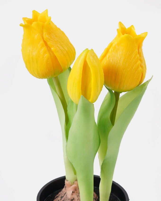 Artificial Flower 9*9*20cm Tulip *3 in PP pot GS-24525001-Y1 2025May YeahFlower is one of Chinese leading OEM manufacturers and exporters , supplying the silk flowers, wholesale artificial trees