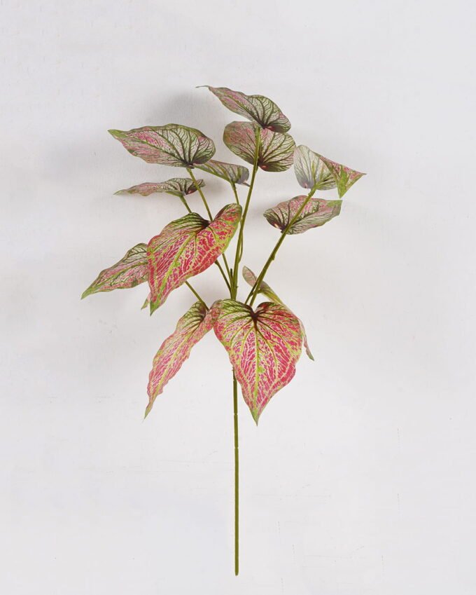 Artificial Plant 26*26*54cm Caladium bicolor  single stem GS-51625020-P1 2025May YeahFlower is one of Chinese leading OEM manufacturers and exporters , supplying the silk flowers, wholesale artificial trees