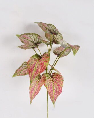 Artificial Plant 26*26*54cm Caladium bicolor  single stem GS-51625020-P1 2025May YeahFlower is one of Chinese leading OEM manufacturers and exporters , supplying the silk flowers, wholesale artificial trees