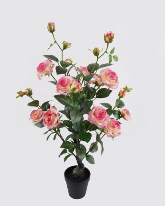 Artificial Tree 35*35*68cm White Rose in PP pot GS-64223010R-P1 2025May YeahFlower is one of Chinese leading OEM manufacturers and exporters , supplying the silk flowers, wholesale artificial trees