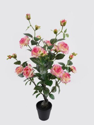 Artificial Tree 35*35*68cm White Rose in PP pot GS-64223010R 2025May 3,000+ sqm showroom with thousands of artificial flowers, plants & trees ready for global sourcing.