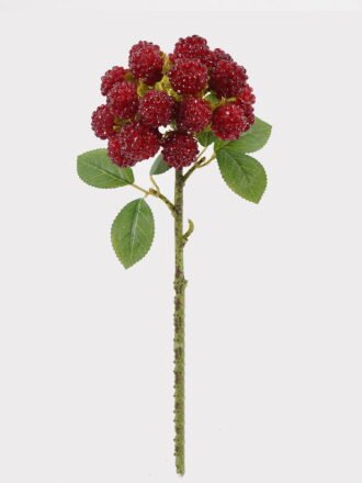 Artificial Branch fruit 16*16*62cm Raspberry single stem GS-79725006 2025SEP 3,000+ sqm showroom with thousands of artificial flowers, plants & trees ready for global sourcing.