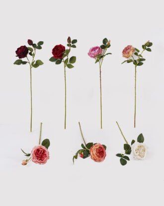 Artificial Flower 14*14*66cm Austin rose *2 single stem(real touch) GS-79225003 2025SEP YeahFlower is one of Chinese leading OEM manufacturers and exporters , supplying the silk flowers, wholesale artificial trees