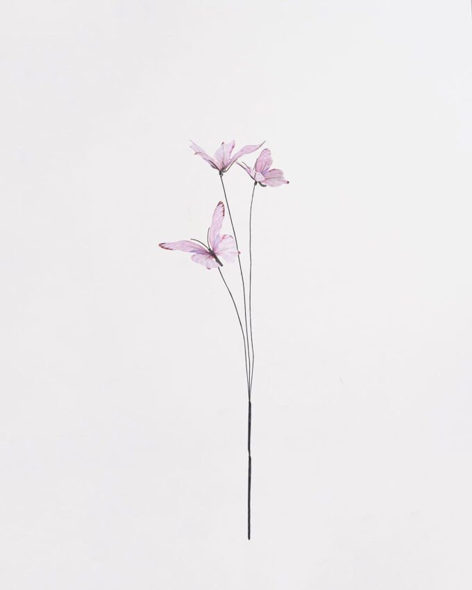 Artificial Flower 12*12*70cm Butterfly *3 single stem GS-71625006 2025SEP YeahFlower is one of Chinese leading OEM manufacturers and exporters , supplying the silk flowers, wholesale artificial trees