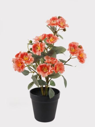 Artificial Flower 25*20*36cm Camellia in PP pot GS-03325027 2025JUL 3,000+ sqm showroom with thousands of artificial flowers, plants & trees ready for global sourcing.