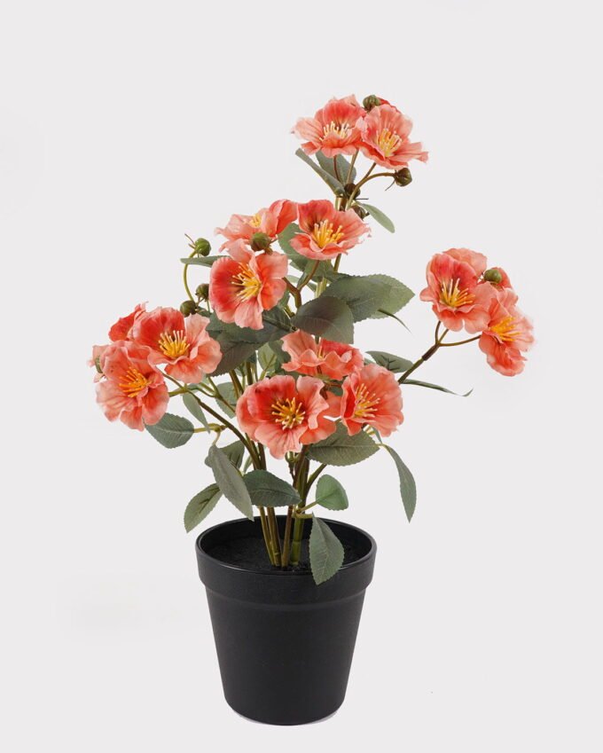 Artificial Flower 25*20*36cm Camellia in PP pot GS-03325027-O1 2025JUL YeahFlower is one of Chinese leading OEM manufacturers and exporters , supplying the silk flowers, wholesale artificial trees