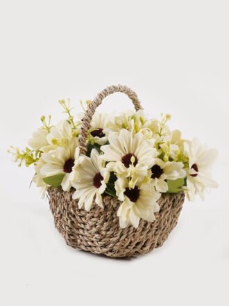 Artificial Flower 15*15*26cm Chrysanthemum in Glass ware GS-06925002 2025JUL 3,000+ sqm showroom with thousands of artificial flowers, plants & trees ready for global sourcing.