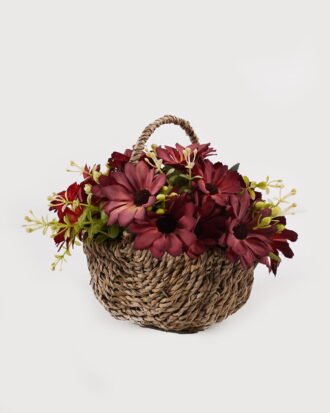 Artificial Flower 22*18*19cm Chrysanthemum in basket GS-03325044-W1 2025JUL YeahFlower is one of Chinese leading OEM manufacturers and exporters , supplying the silk flowers, wholesale artificial trees