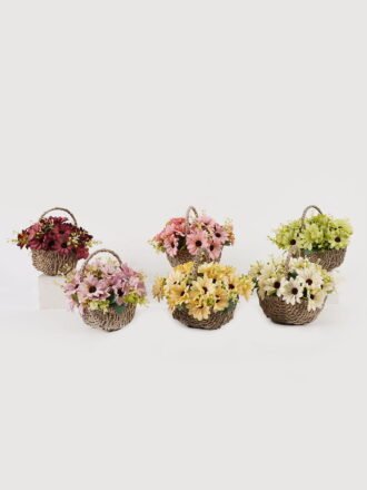 Artificial Flower 22*18*19cm Chrysanthemum in basket GS-03325044-W1 2025JUL 3,000+ sqm showroom with thousands of artificial flowers, plants & trees ready for global sourcing.