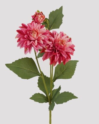 Artificial Flower 14*14*64cm Dahlia *3 single stem GS-128J25002-P2 2025JUL YeahFlower is one of Chinese leading OEM manufacturers and exporters , supplying the silk flowers, wholesale artificial trees