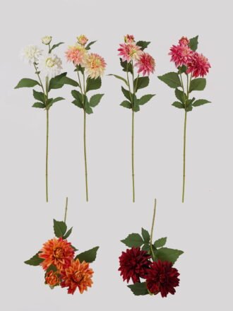 Artificial Flower 20*20*76cm Dahlia *3 single stem GS-128J25003-P3 2025JUL YeahFlower is one of Chinese leading OEM manufacturers and exporters , supplying the silk flowers, wholesale artificial trees