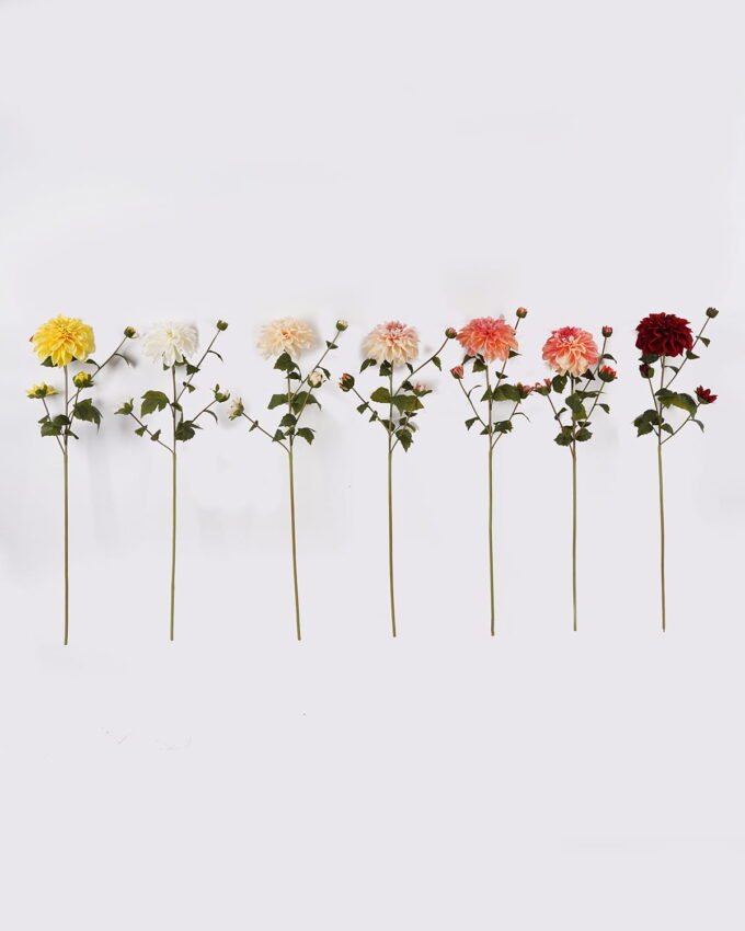 Artificial Flower 20*20*80cm Dahlia *4  single stem(real touch) GS-79225005 2025SEP YeahFlower is one of Chinese leading OEM manufacturers and exporters , supplying the silk flowers, wholesale artificial trees