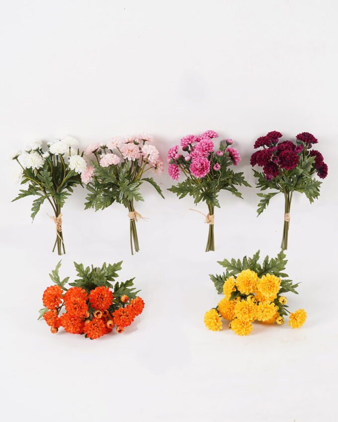 Artificial Flower 12*12*26cm Daisy*6 bouquet GS-128J25008 2025JUL YeahFlower is one of Chinese leading OEM manufacturers and exporters , supplying the silk flowers, wholesale artificial trees