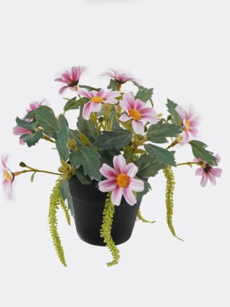 Artificial Flower 20*20*18cm Daisy in PP pot GS-03325013 2025JUL 3,000+ sqm showroom with thousands of artificial flowers, plants & trees ready for global sourcing.